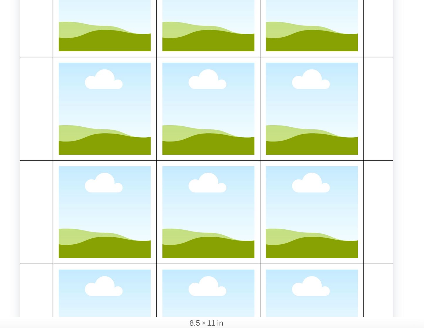 Editable 2x2 Magnet Template